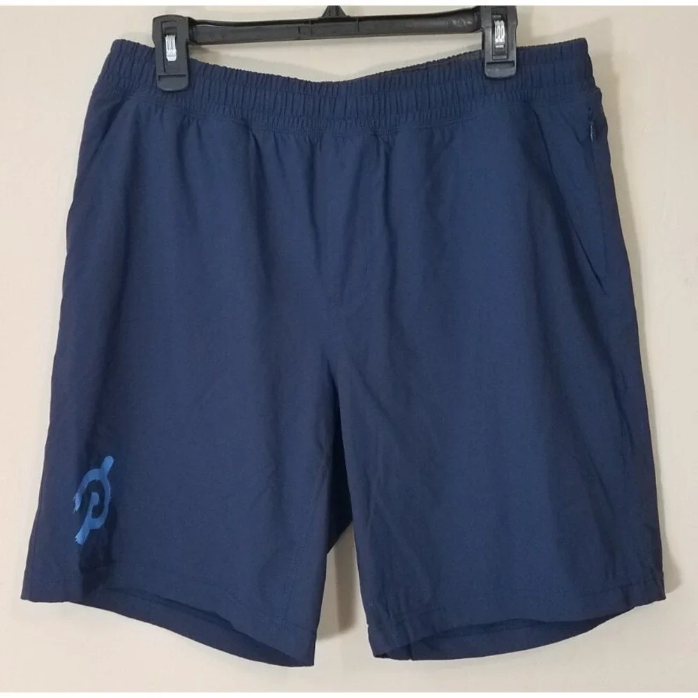 Rhone Shorts Peleton Men Large Versatility Athletic Unlined Stretch‎ Navy Blue